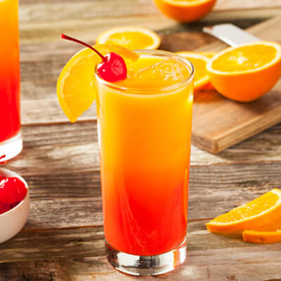 Tequila Sunrise made with Grove Orange Juice